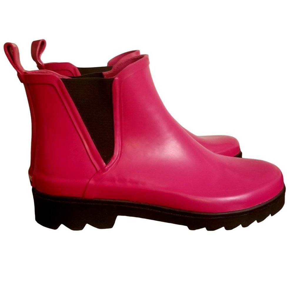 NWOT & EC | Ralph Lauren Polo Sport | Pink | Rubber Ankle Rain Boots | Size: 10B